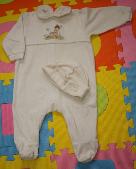 Velurové pyžamko bambi s čiapočkou, 74