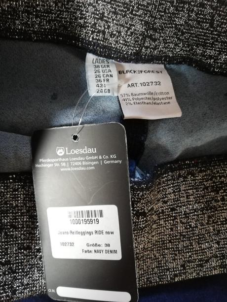 Jazdecké riflové nohavice, veľ. 38, 38