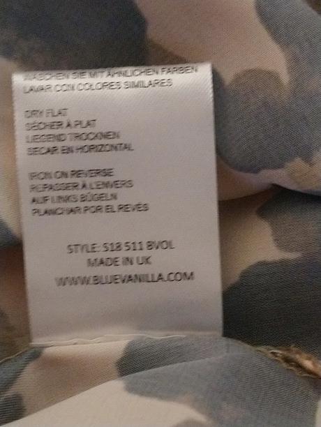 Dámske bolerko s hnedým vzorom, blue vanilla, m