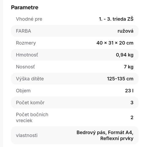 Školská taška batoh  panda bagmaster beta 22 b, 