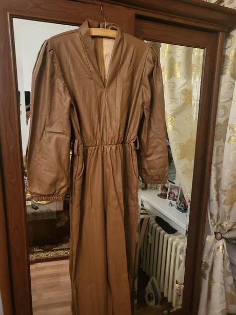 Novy koženy overal opaskom.., baby paradies,140 / 170