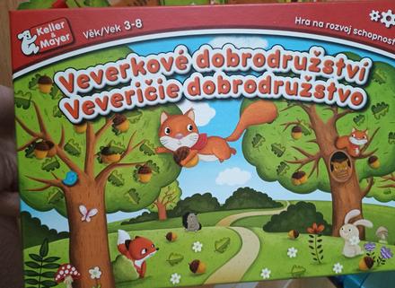 Spoločenská hra - veveričie dobrodružstvá, 