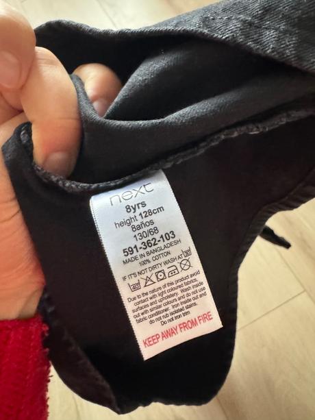 Denimove doevčenske šaty, next,128