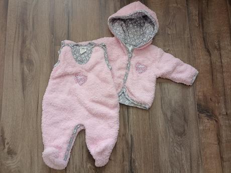 Set zimný kabátik + dupačky, japitex,62