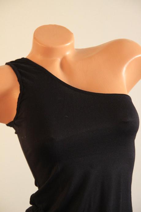 Viskózový body top na jedno rameno, s, s
