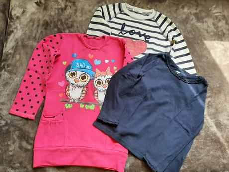 Mikinka a tričko 5-6 rokov, h&m,110