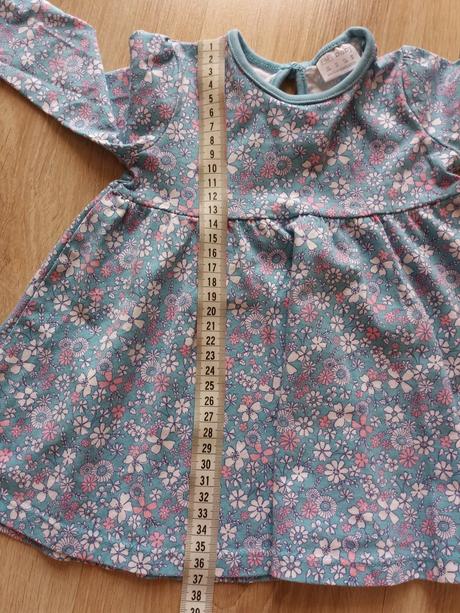 Kvietkované šaty 3-6m, f&f,68