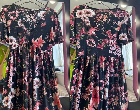 Kvetinove letne saty s kratkym rukavom, house,xs