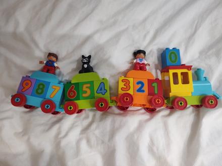 Lego duplo vlacik s cislami, 
