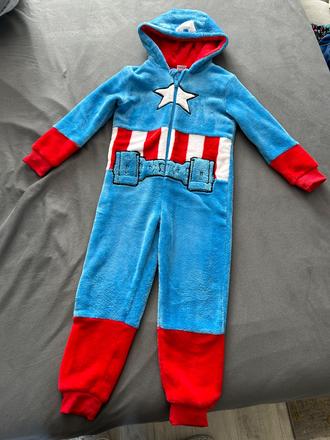 Kostym overal kapitan amerika 110/116,