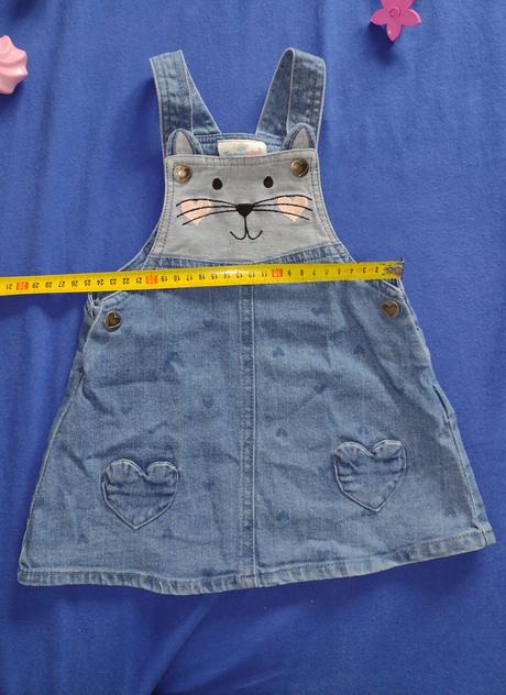 Riflová sukňa "mačička", topomini,80