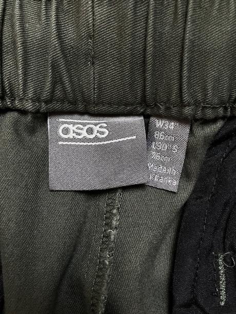Dámske khaki nohavice asos (w34/l30), s