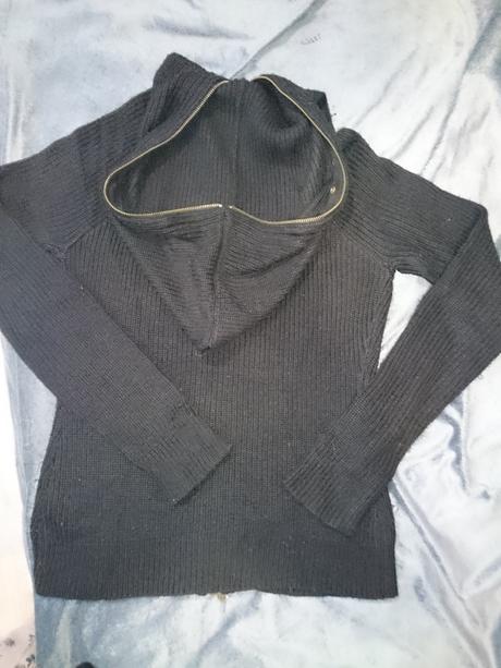 Tepla pletena mikina, s