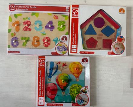 Hape -rozne  vkladacie puzzle pre deticky, 