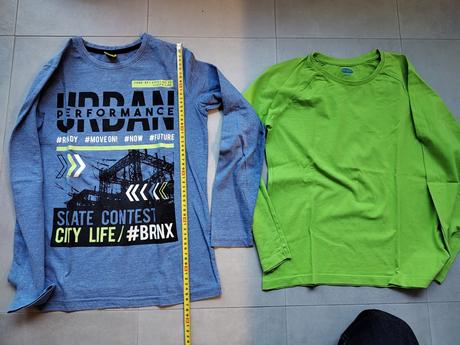 4 tričká s dlhým rukávom, 140–152