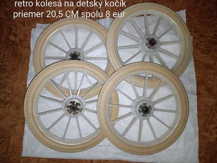 Kolesá na retro kočík pre bábiky, 