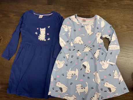 Balíček pre dievča jeseň/zima - šaty 110, 104–116