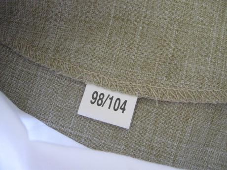 Chlapčenská biela košeľa + vesta, 98/104, 98