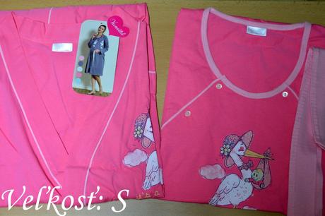 Kojenecká nočná košeľa so županom, vienetta secret,l / m / s / xl