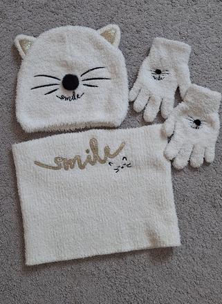 Set čiapka+rukavice+nákrčník, calliope,116