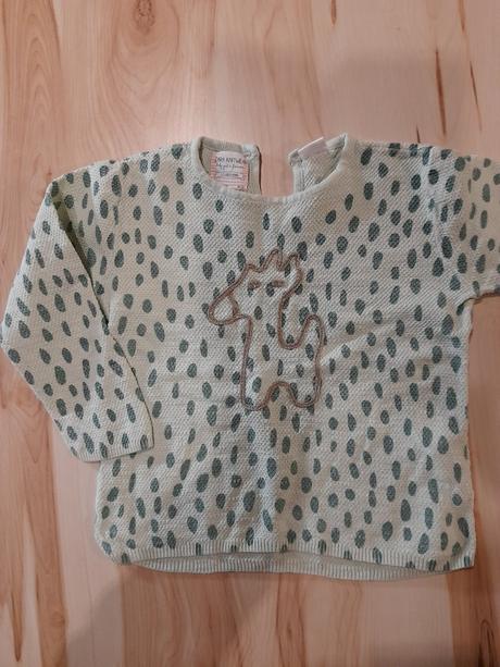 Bledozelený svetrík, zara,98