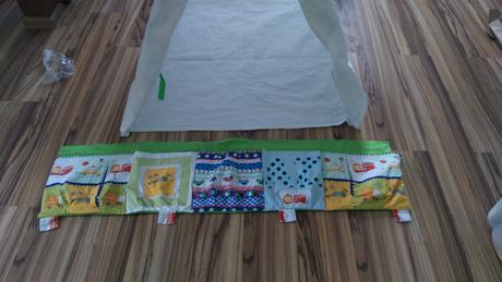 Stan tee pee + zastena organizer,