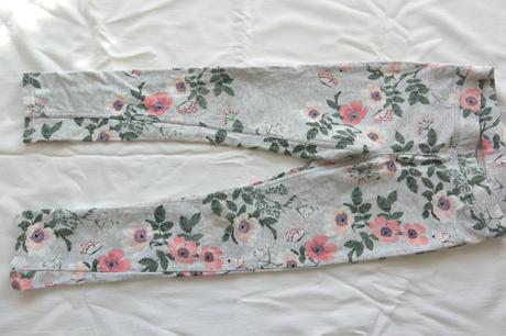 Bavlnené jegging s kvetmi, h&m,140