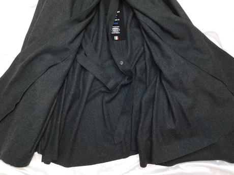 Luxusne panske vlnene glamurne pončo/kabat, l / m / s / xl