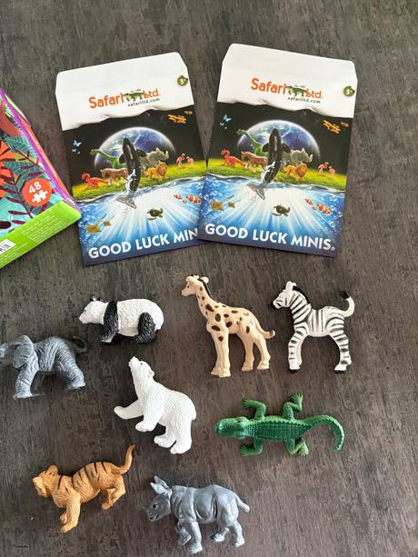 Mudpuppy - puzzle a postavičky divoke zvierata,