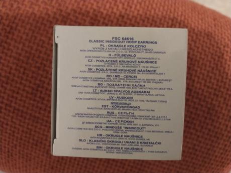 Pozlátené kruhové náušnice,