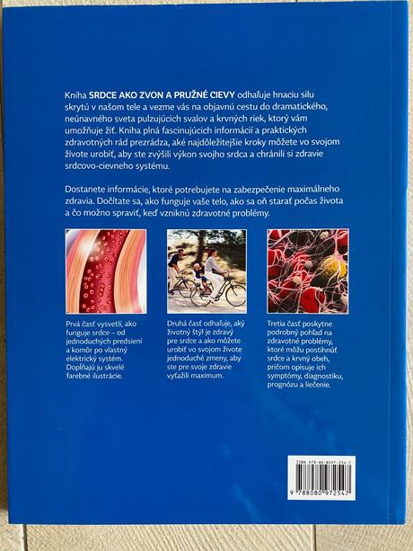 Kniha, srdce ako zvon a pružné cievy,