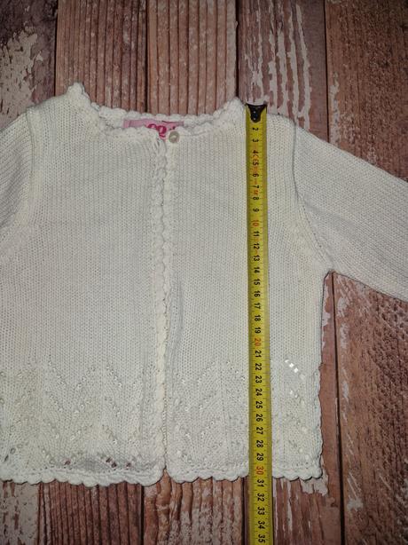 Biely pleteny svetrik, cq,98