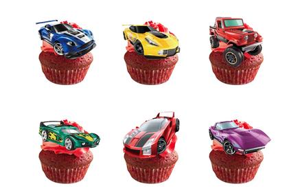 Tortový zápich autá (24ks) - skladom, tz-208,
