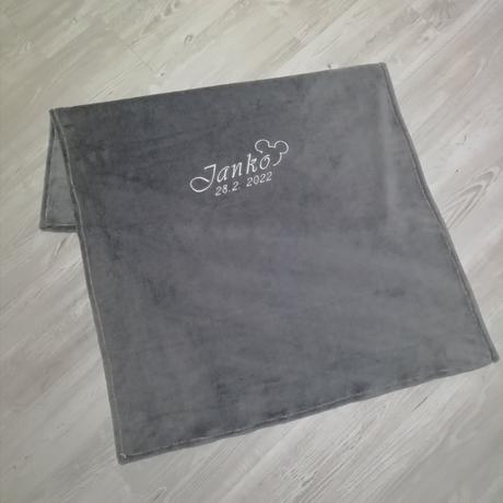 Letná deka s menom,