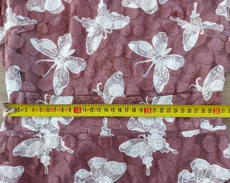 Hnedé šaty s motýlikmi, xs