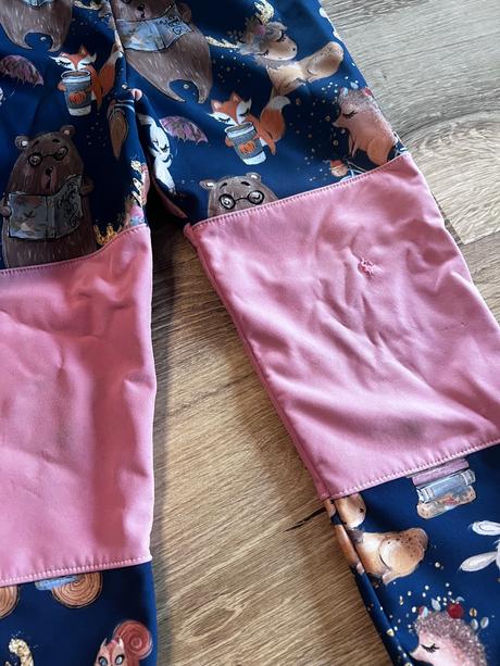 Rastúce softshel nohavice, 104