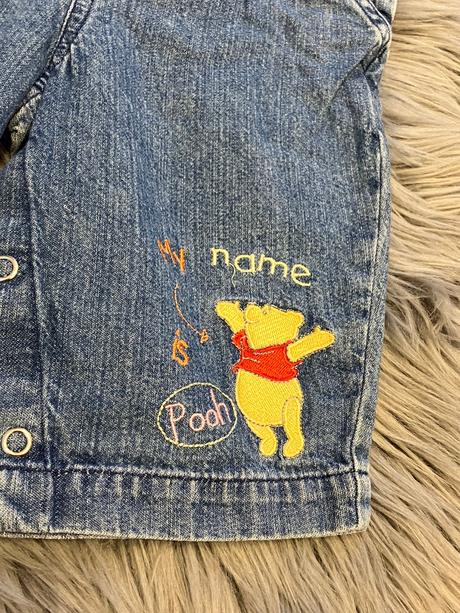 Dievčenské rifle na traky macko pooh (68), marks & spencer,68