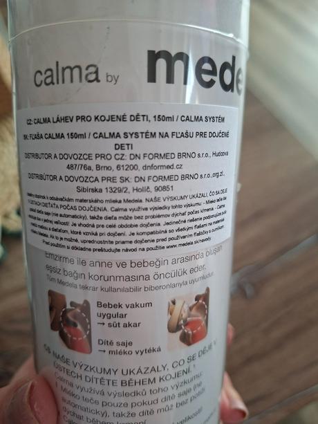 Dojčenská fľaša, medela