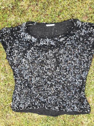 Zľava. glitrové tričko velk. 44., 44