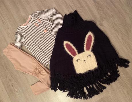 Pončo h&m zajko 110/128, h&m,110