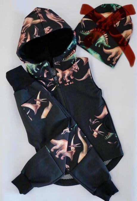 Softshellova vesta +nohavice, 98