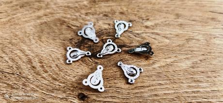Ružencový medzikus - 10 x 8 mm, 