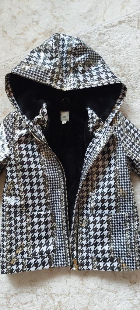 River island pogumovaná bundička alebo pršiplášť, river island,104