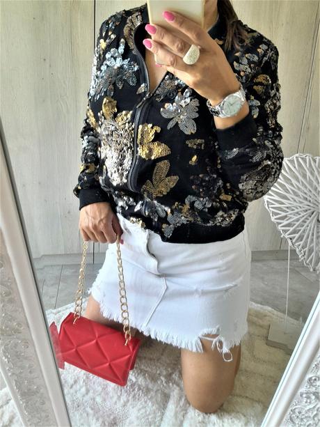 Flitrová mikina-trblietavá-m, m