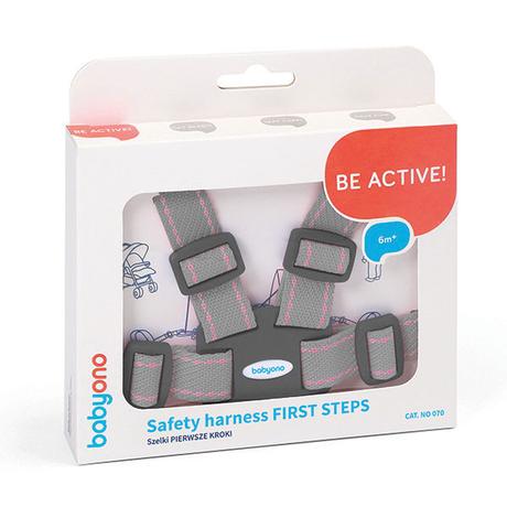 Babyono 070 bezpečnostné popruhy pre deti šedé, babyono