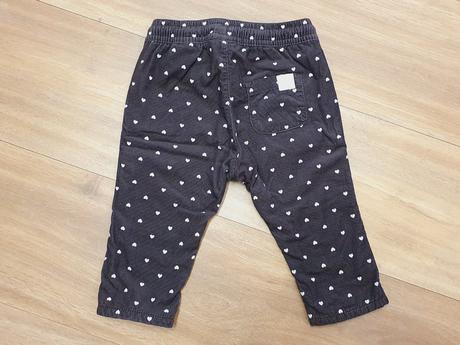 Podšité menčestrové nohavice hm, h&m,68