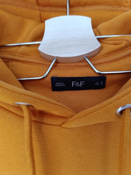 Pánska sýto oranžová mikina s kapucňou f&f, f&f,s