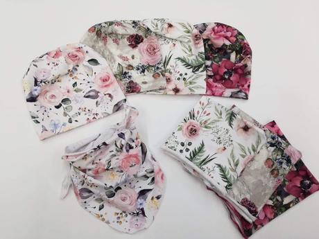 Čiapka so šatkou jednovrstvová, 98 - 128