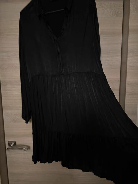 Zara saténové šaty  tunika veľ. xl, zara,xl