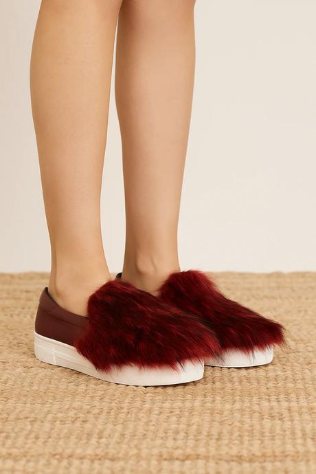 Koženne topanky s kožušinu made in italy, 37